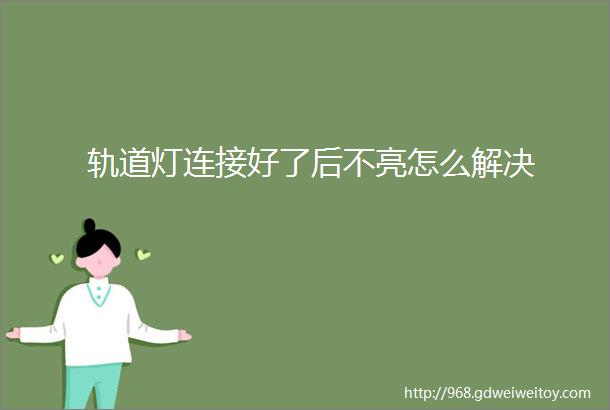 轨道灯连接好了后不亮怎么解决